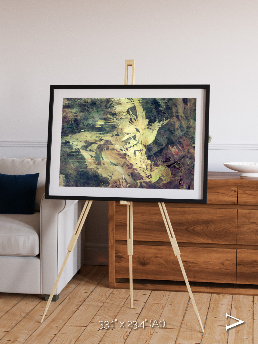 Windwritten Dunes, Great Sandy Scars Framed & Mounted Print