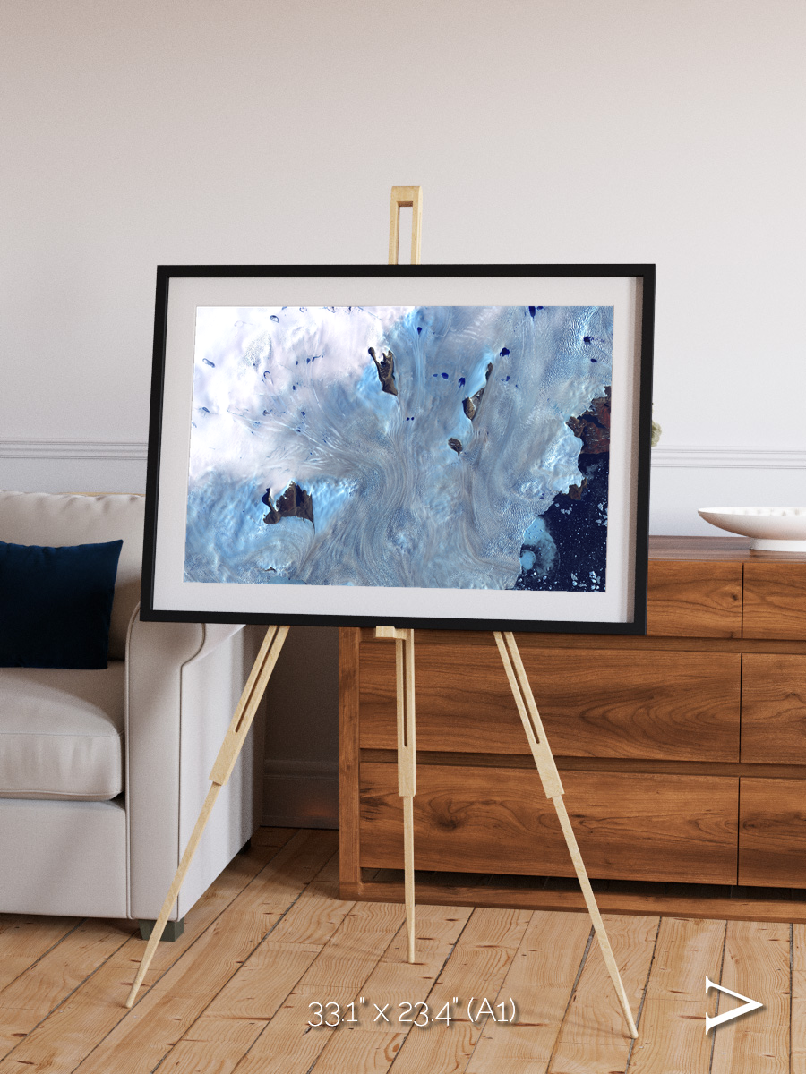 Waterways, Greenland Coast Framed & Mounted Print