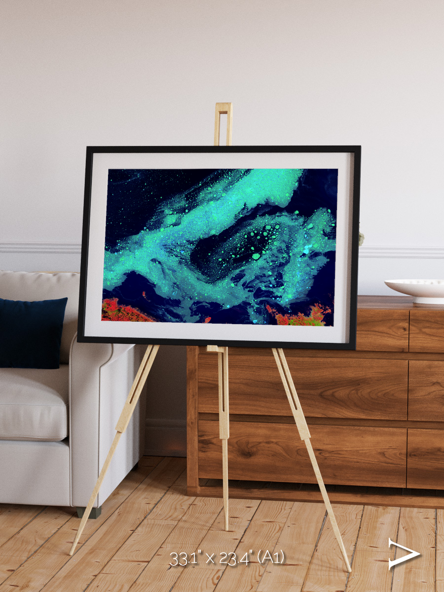 Frozen Currents, Foxe Basin Framed & Mounted Print