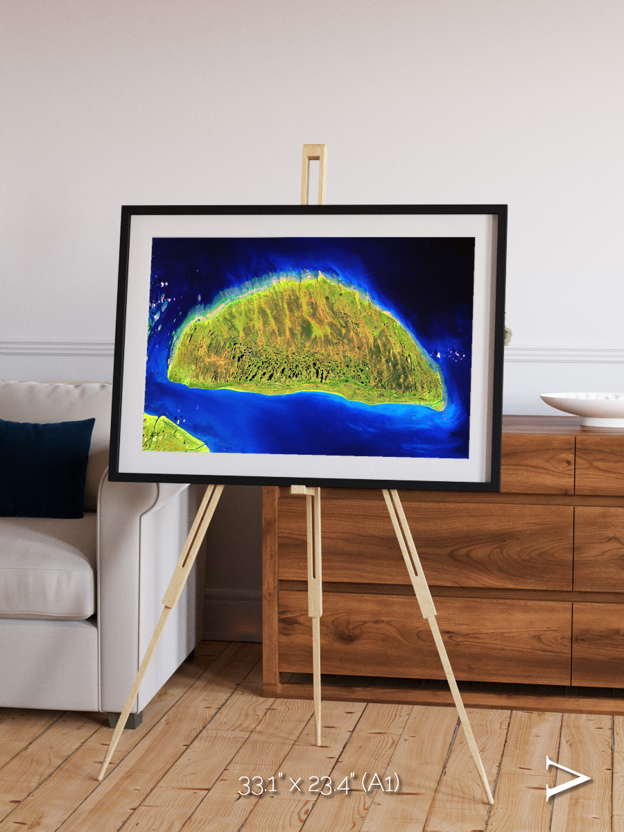 Coastal Fragments, Island Rebound Framed & Mounted Print