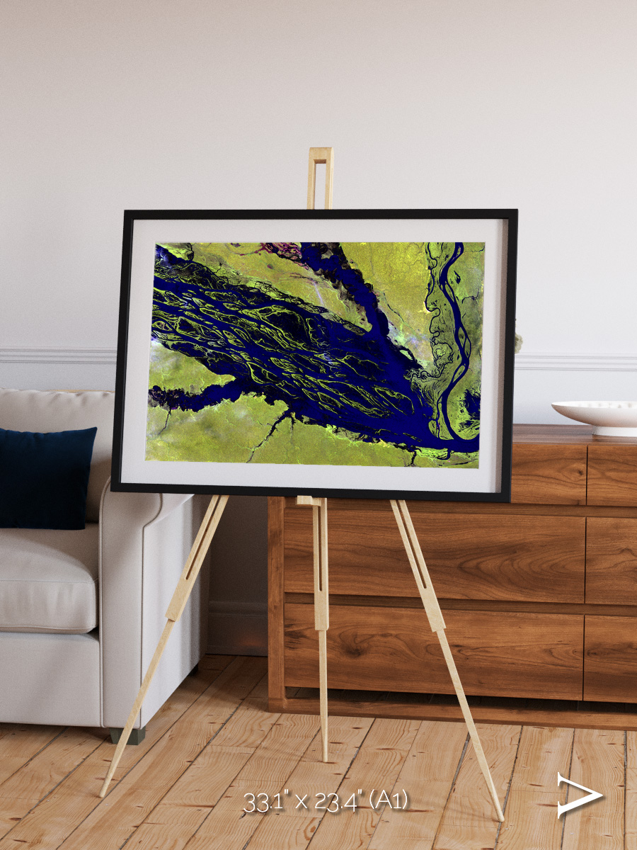 Painted Archipelago, Jau Park Framed & Mounted Print