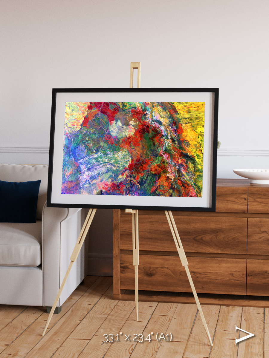 Melted Earth, Great Sandy Desert Framed & Mounted Print
