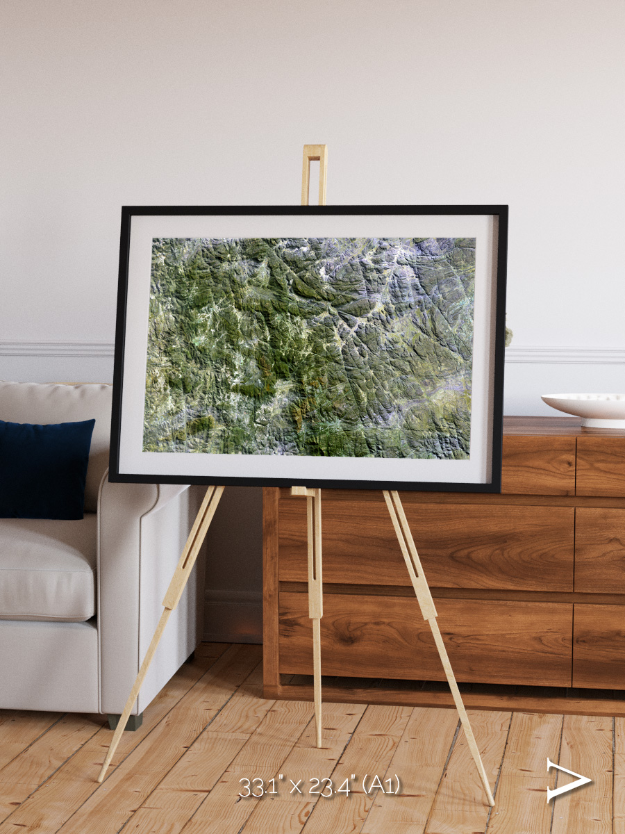 Earth in Colour, Namaqualand Framed & Mounted Print