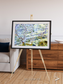 Islands in Blue, Niger River Framed & Mounted Print