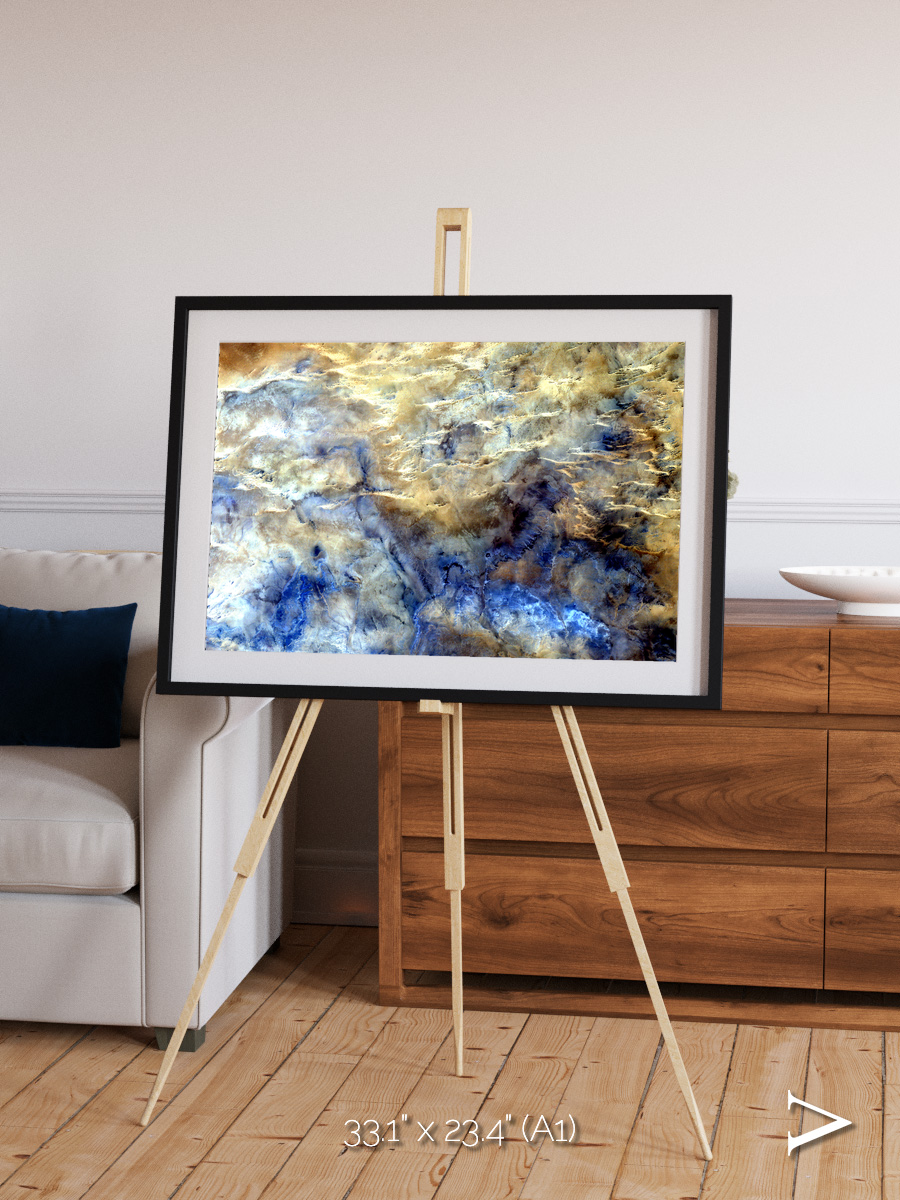 Heat Scars, No Mans Land Framed & Mounted Print