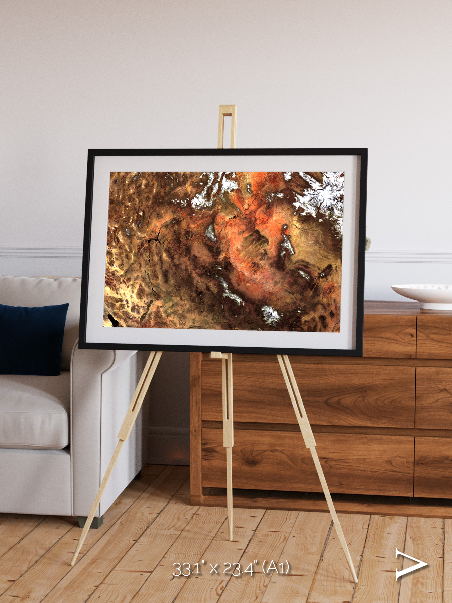 Sunlit Dunes, North America Framed & Mounted Print