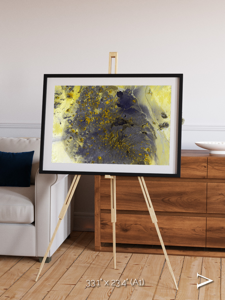 Dormant Giants, Pinacate Volcano Field Framed & Mounted Print
