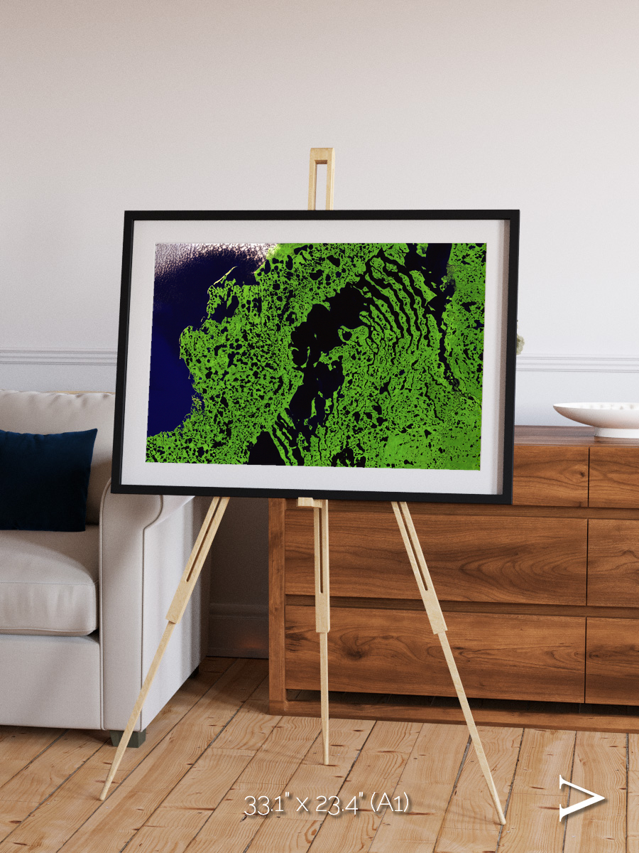 Tundra Reach, Liverpool Bay Framed & Mounted Print