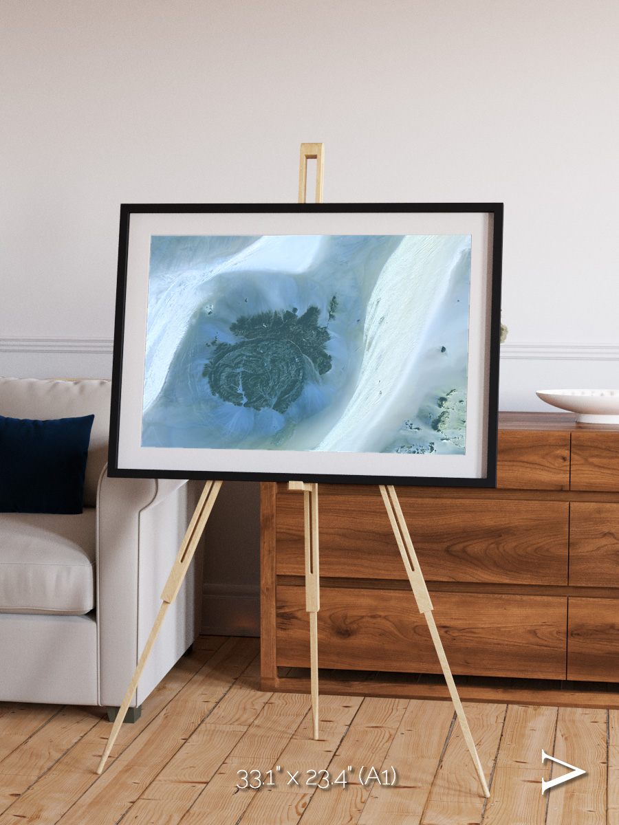 Shifting Dunes, Sahara Desert Framed & Mounted Print