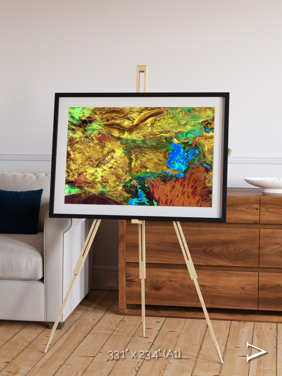 Salt and Storm, Dasht-e Kavir Framed & Mounted Print