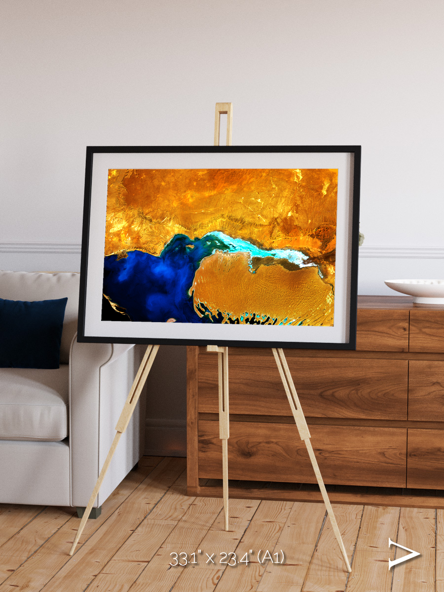 Coastal Phantom, Dardzha Peninsula Framed & Mounted Print