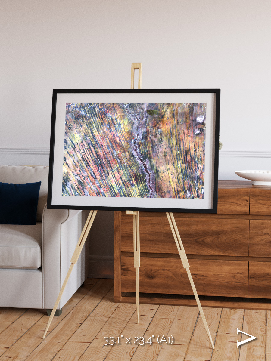 Crevasse Lines, The Optimist Framed & Mounted Print