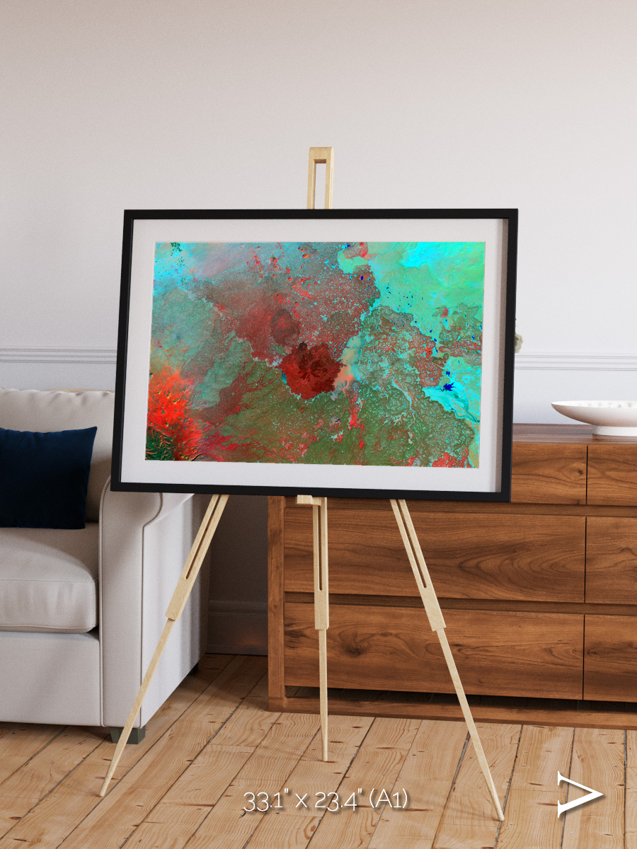 Shifting Dunes, The Syrian Desert Framed & Mounted Print