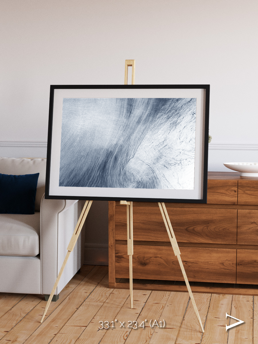 Wind Signatures, Whirlpool Cloud Framed & Mounted Print