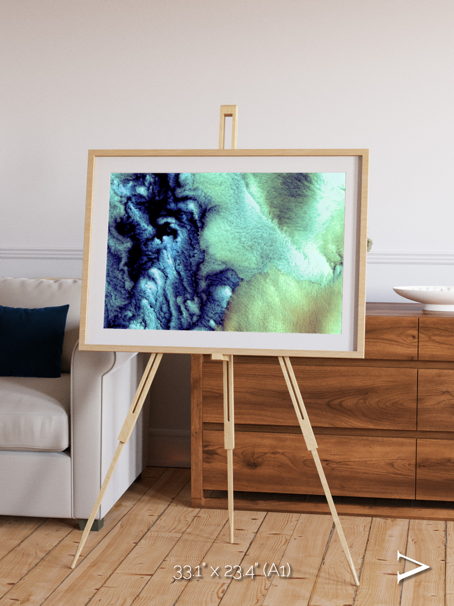 Shifting Skies, Aleutian Islands Framed & Mounted Print