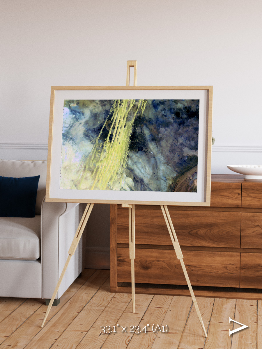 Shifting Sands, Algerian Abstract Framed & Mounted Print