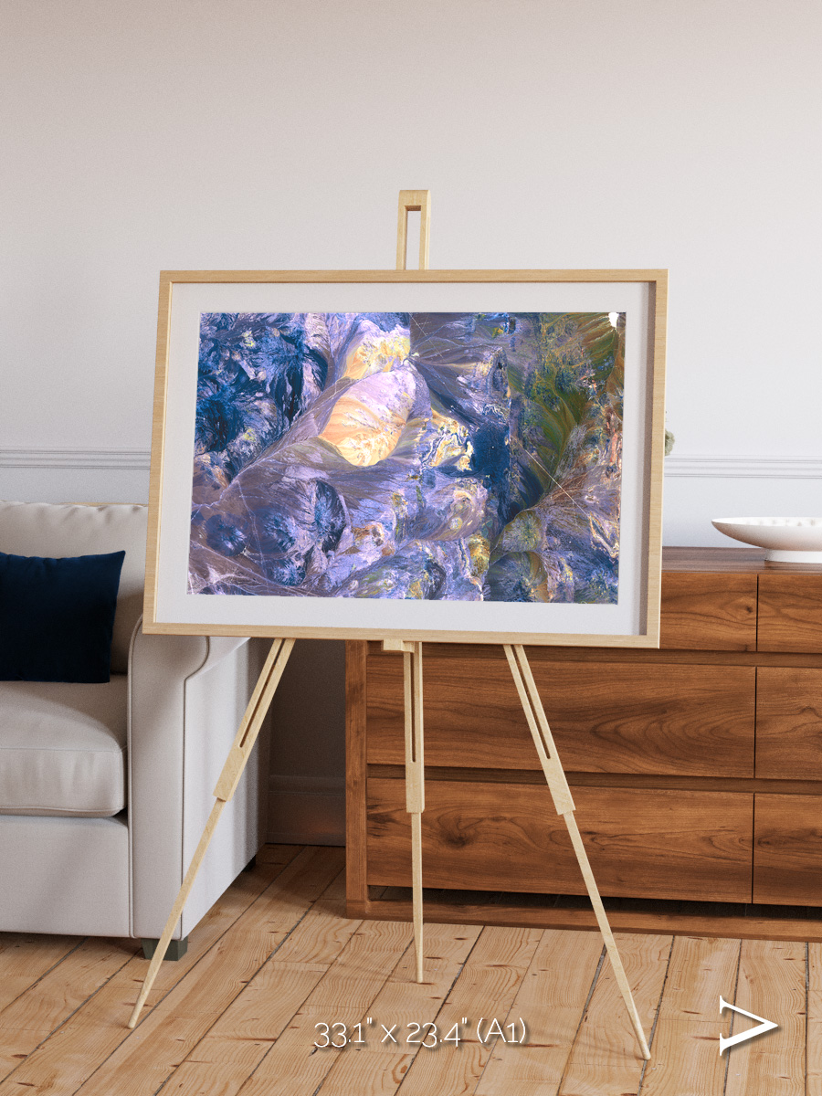 Heat Scars, Andes Framed & Mounted Print