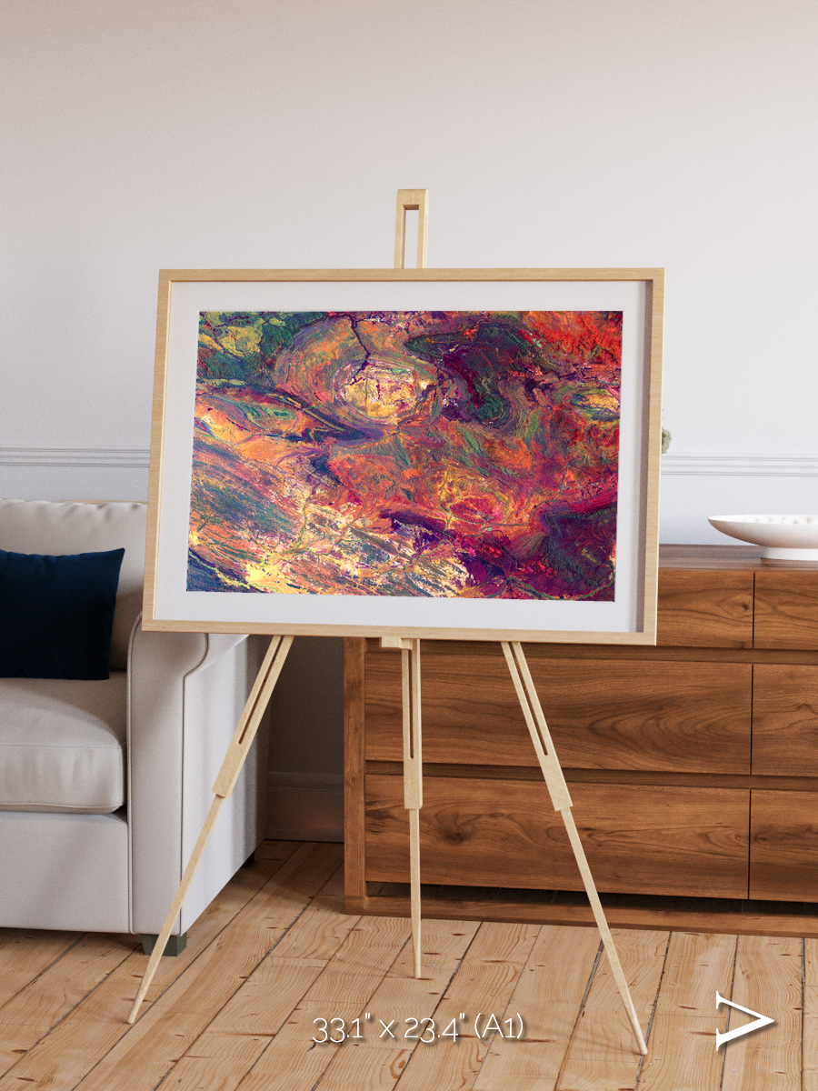 Rock and Ore, Hamersley Framed & Mounted Print