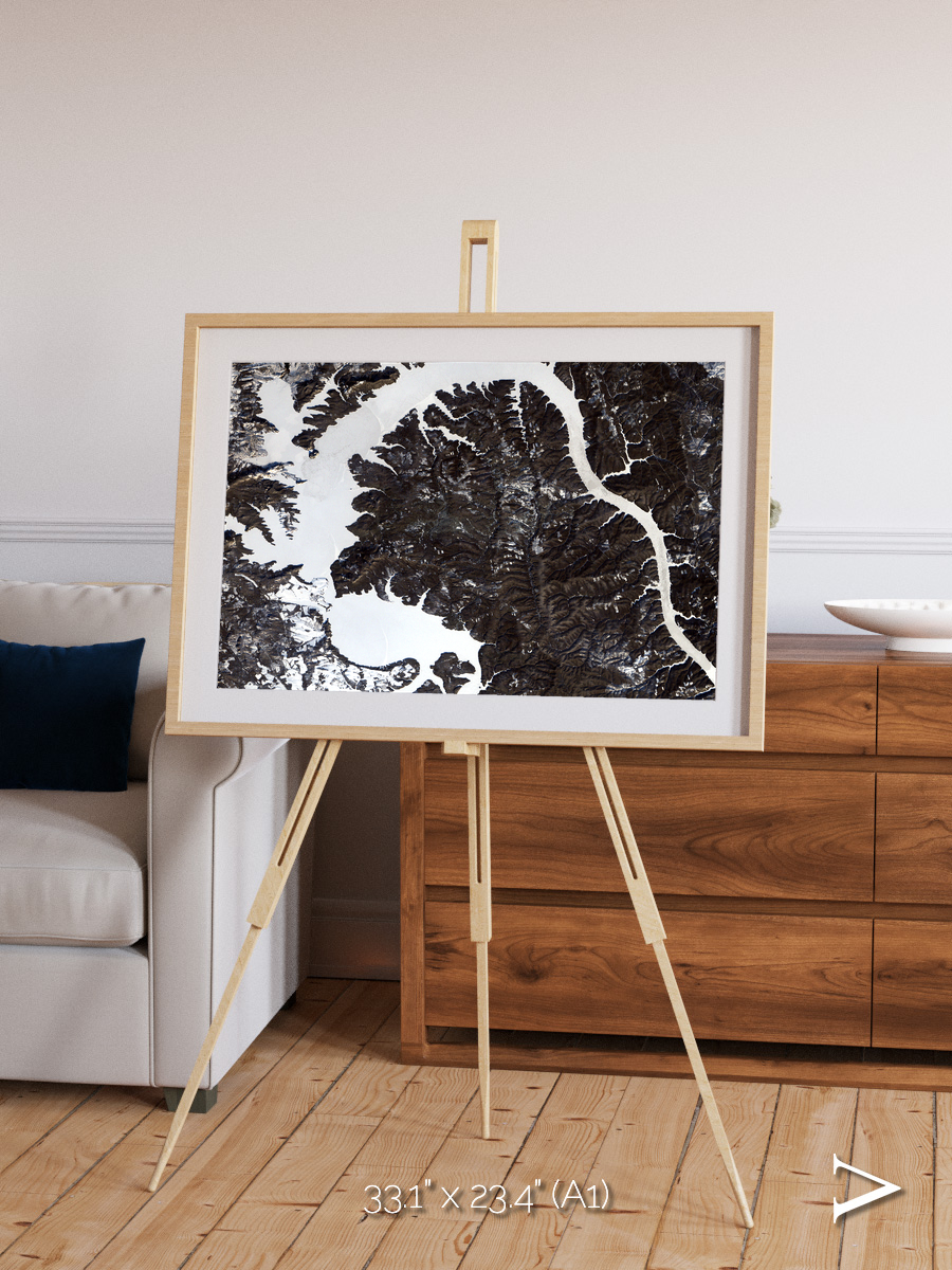 Dragon Lake, Siberia Framed & Mounted Print