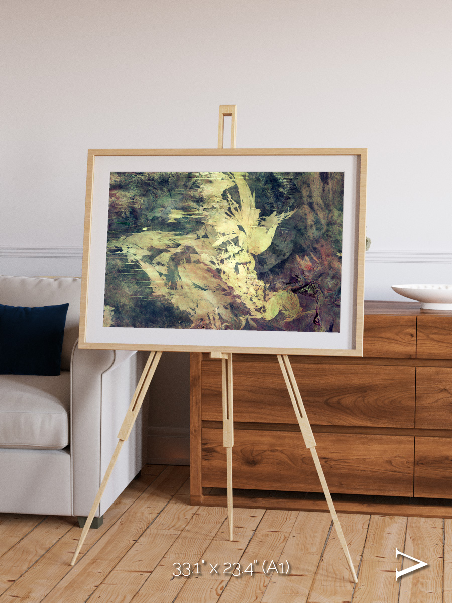 Windwritten Dunes, Great Sandy Scars Framed & Mounted Print