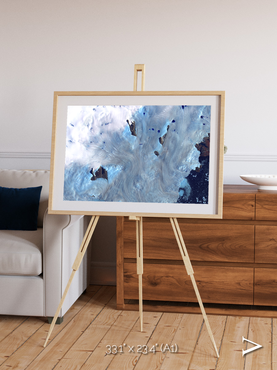 Waterways, Greenland Coast Framed & Mounted Print
