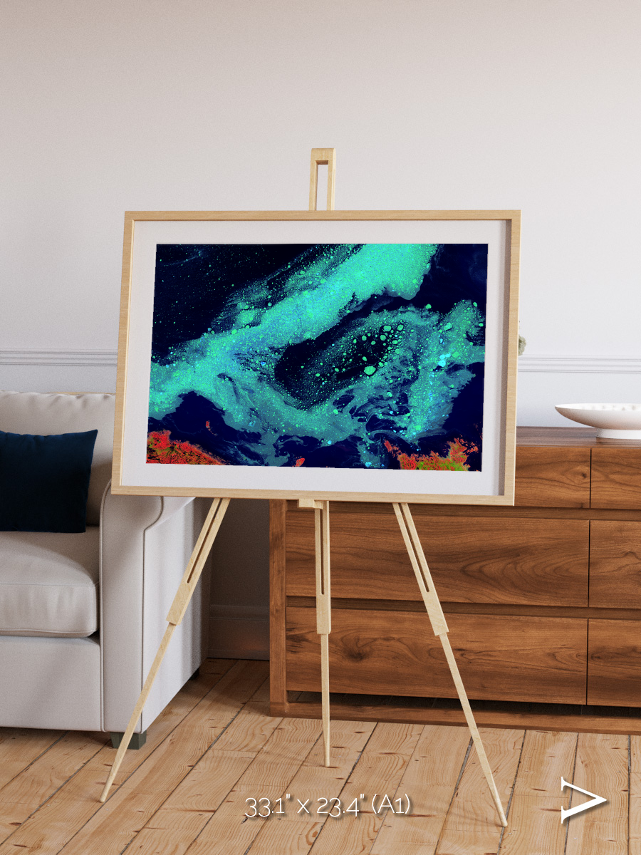 Frozen Currents, Foxe Basin Framed & Mounted Print