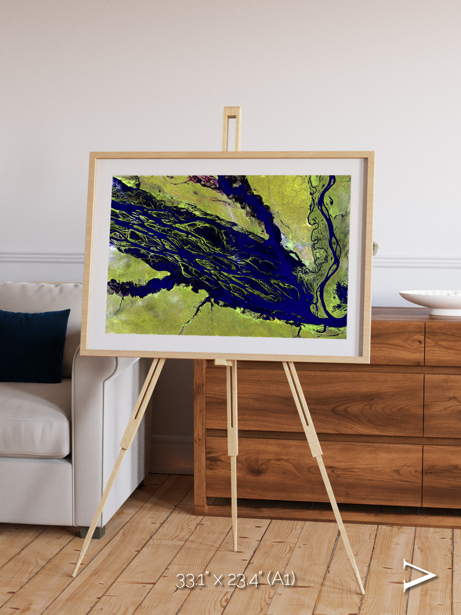 Painted Archipelago, Jau Park Framed & Mounted Print