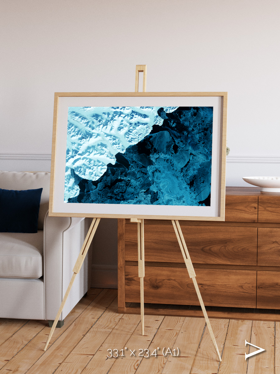 Glacial Passage, Kamchatka Peninsula Framed & Mounted Print