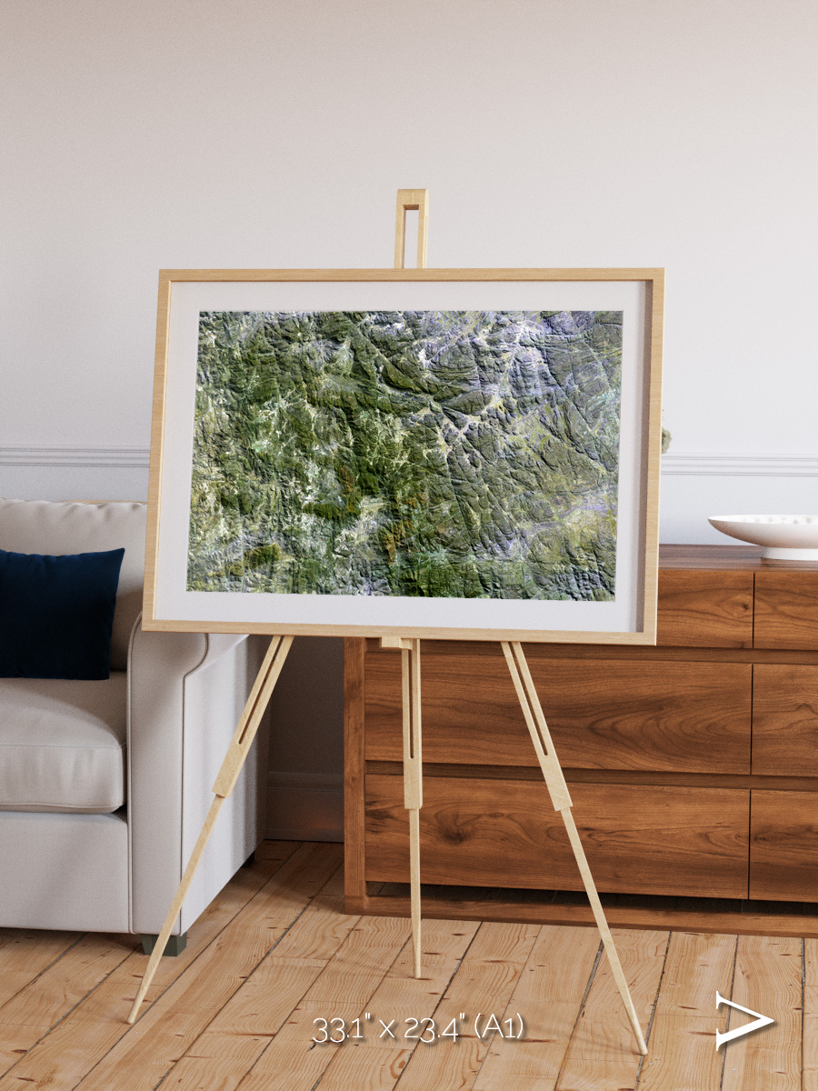 Earth in Colour, Namaqualand Framed & Mounted Print