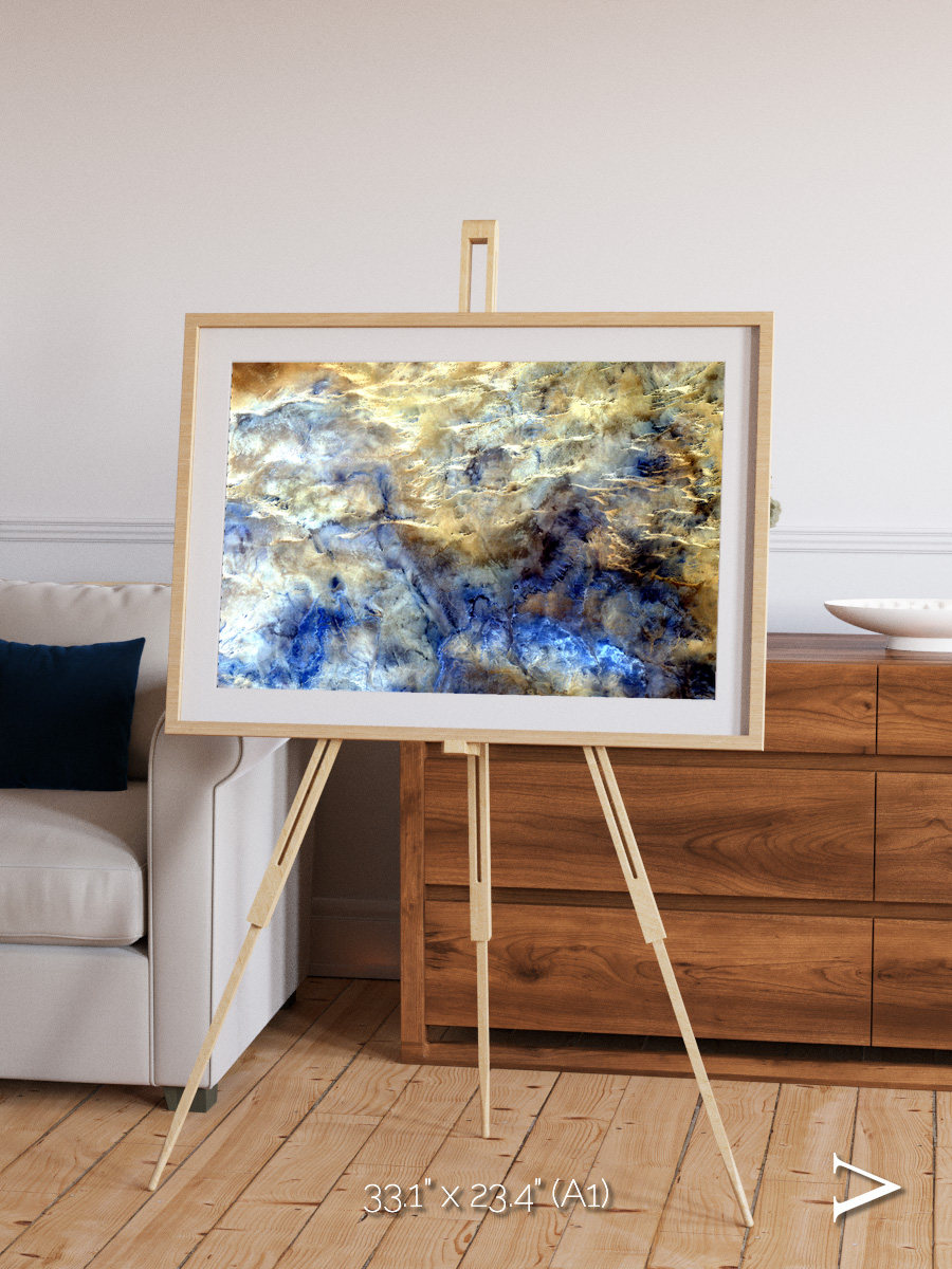 Heat Scars, No Mans Land Framed & Mounted Print