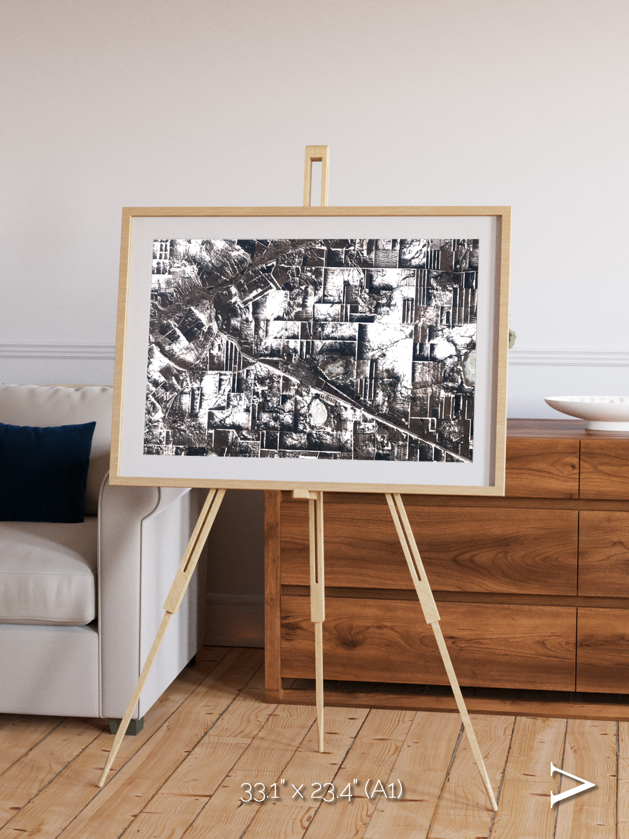 Fertile Threads, Northern Kazakhstan Framed & Mounted Print