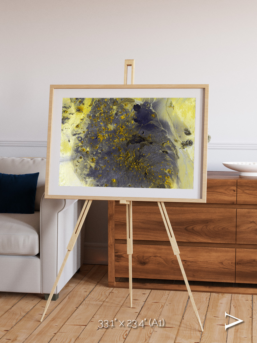 Dormant Giants, Pinacate Volcano Field Framed & Mounted Print