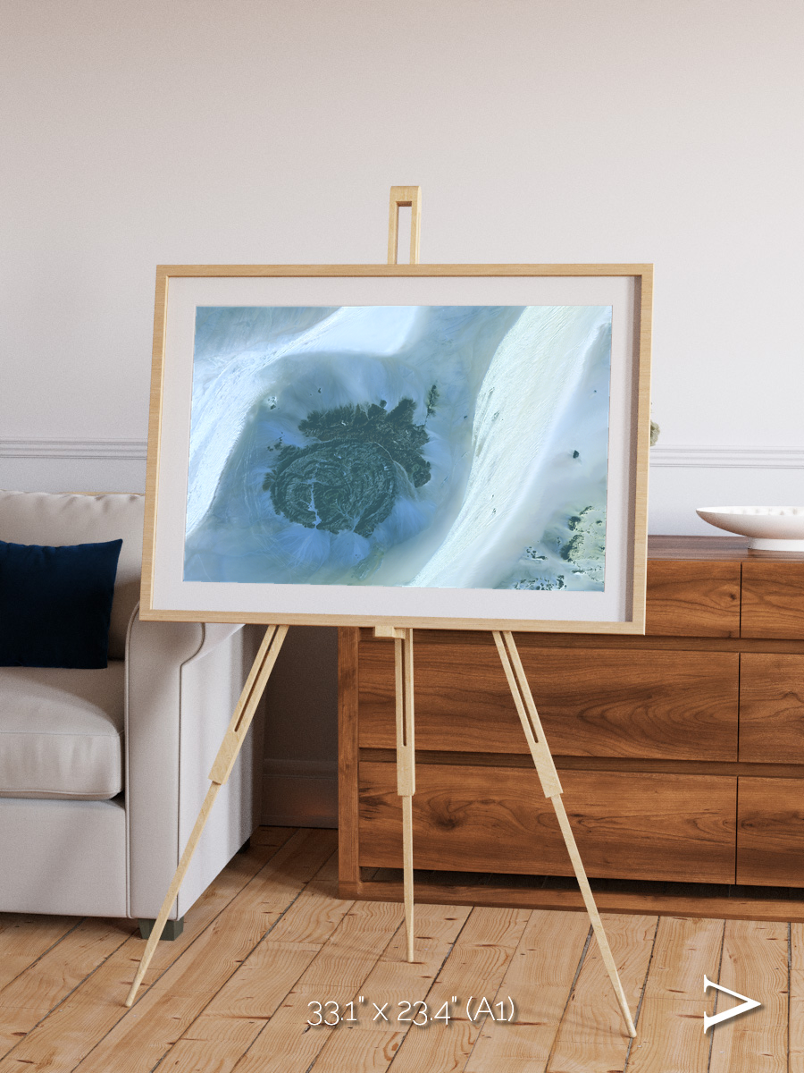 Shifting Dunes, Sahara Desert Framed & Mounted Print
