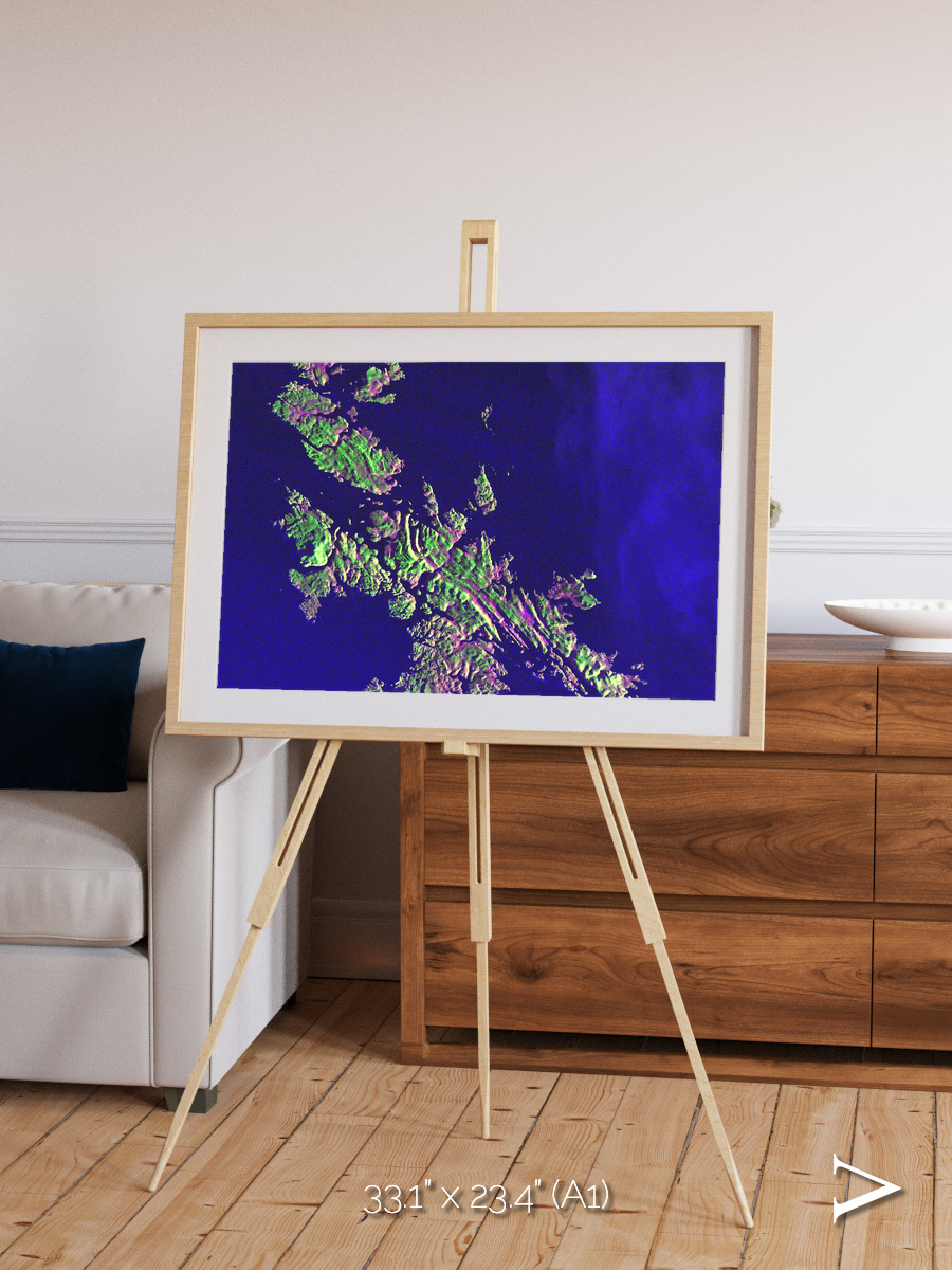 Remote Shores, Shetland Islands Framed & Mounted Print