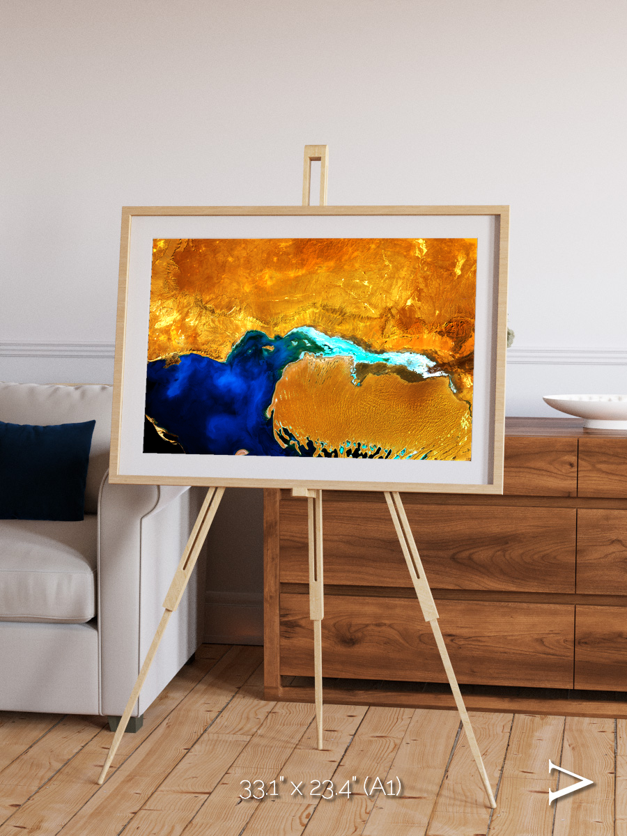 Coastal Phantom, Dardzha Peninsula Framed & Mounted Print