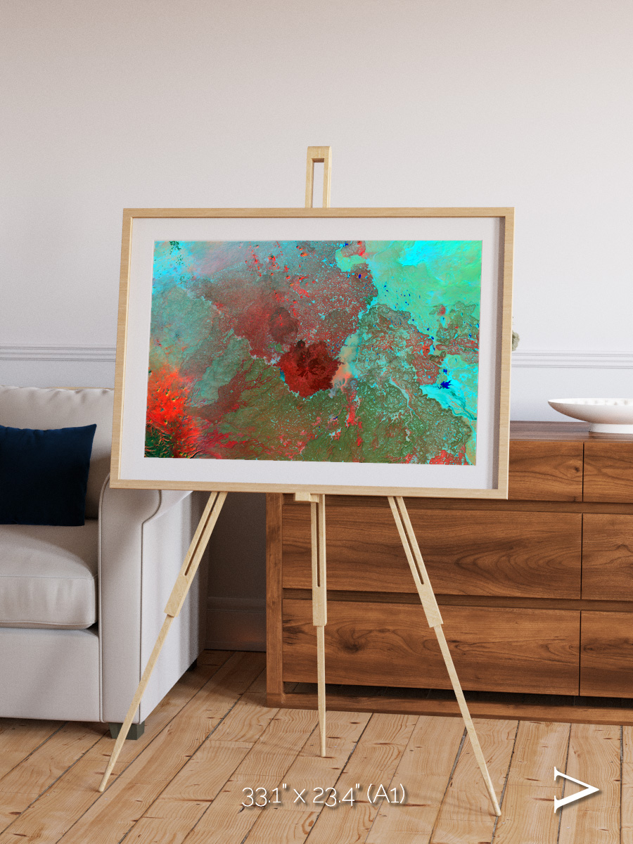 Shifting Dunes, The Syrian Desert Framed & Mounted Print