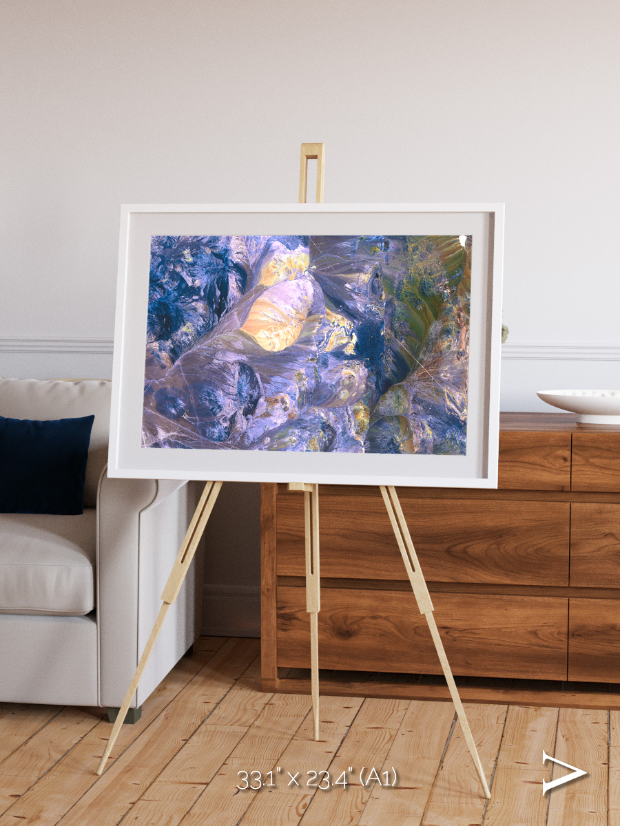 Heat Scars, Andes Framed & Mounted Print