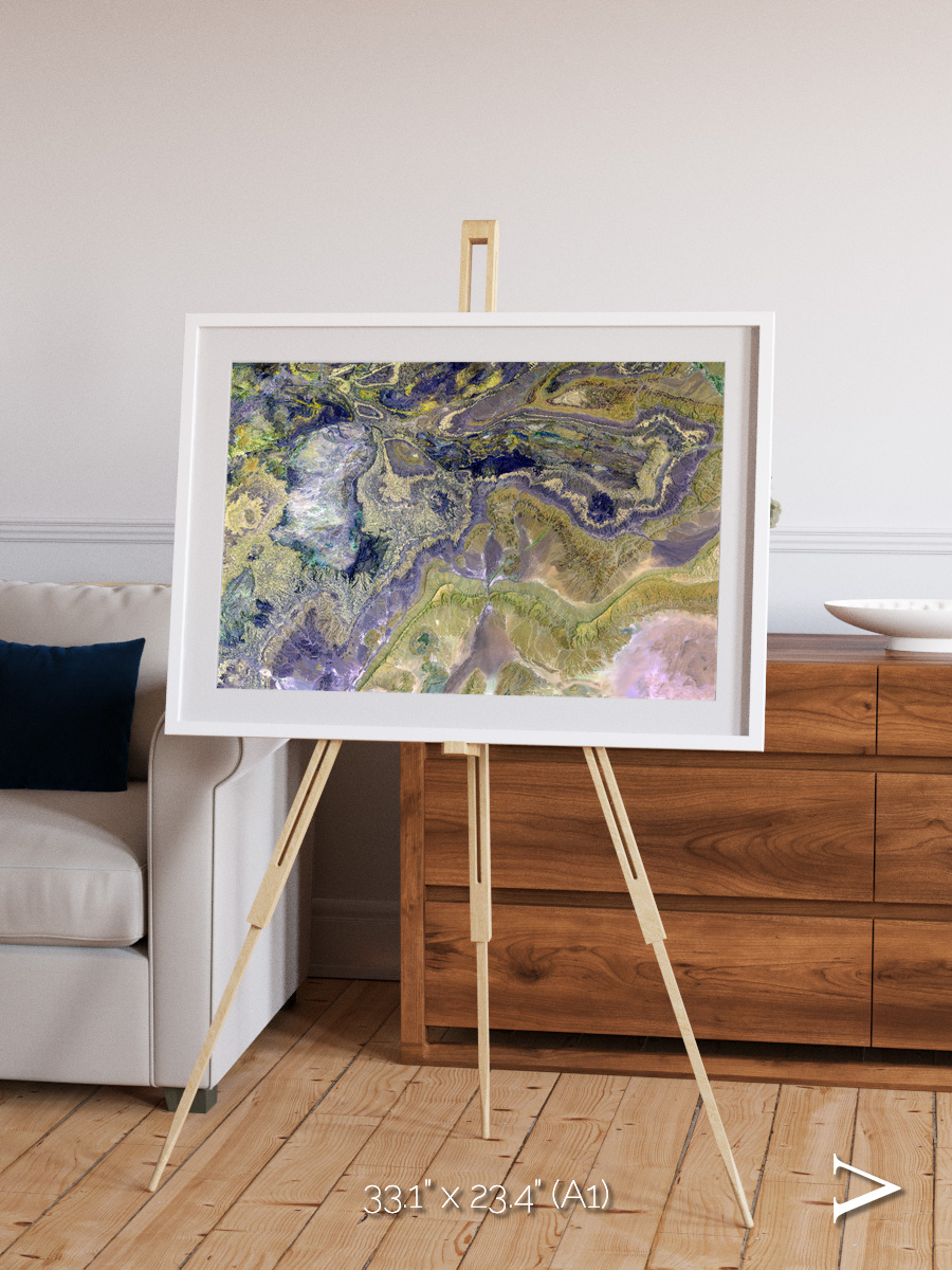 Mineral Horizons, Anti-Atlas Framed & Mounted Print