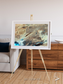 Saline Patterns, Dasht-e Kevir Framed & Mounted Print