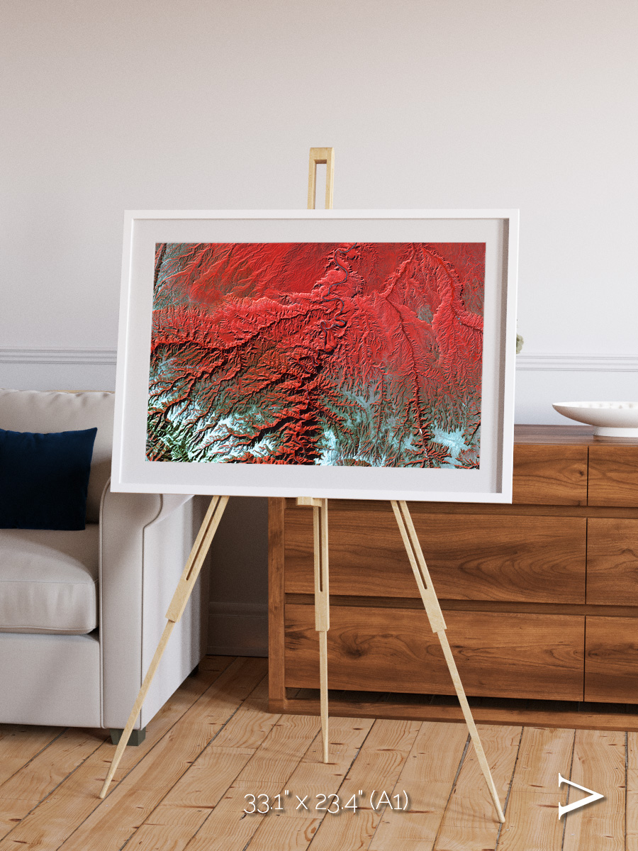 Ice River, Desolation Canyon Framed & Mounted Print