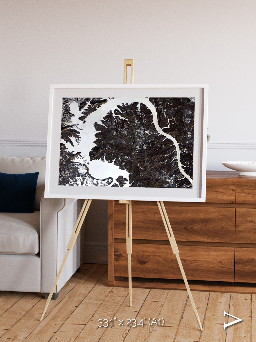Dragon Lake, Siberia Framed & Mounted Print