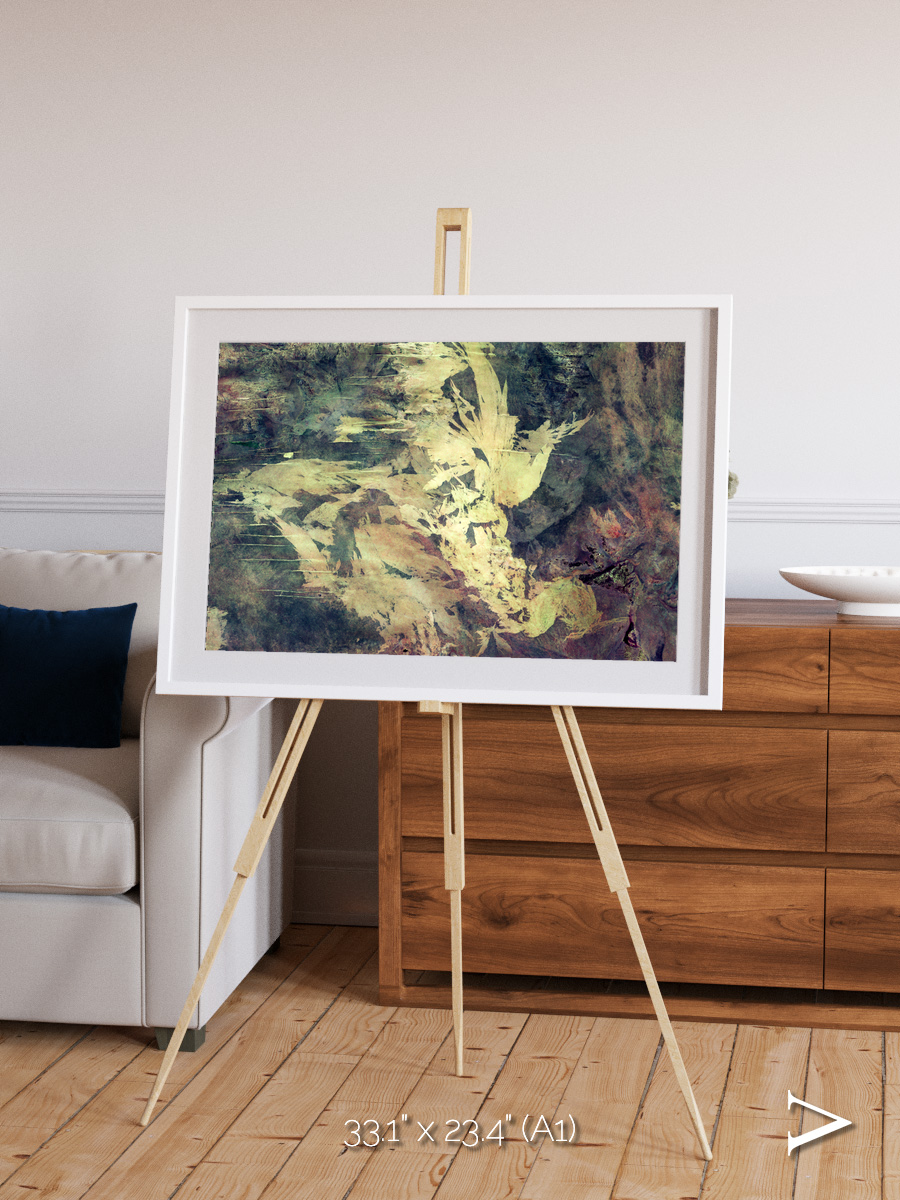 Windwritten Dunes, Great Sandy Scars Framed & Mounted Print