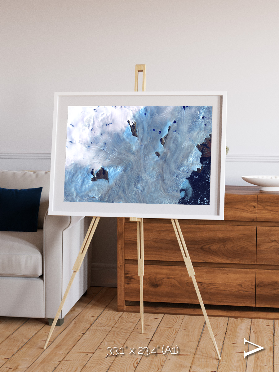 Waterways, Greenland Coast Framed & Mounted Print