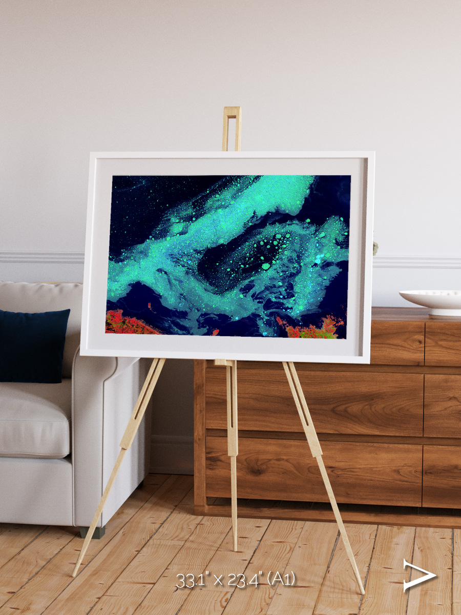 Frozen Currents, Foxe Basin Framed & Mounted Print