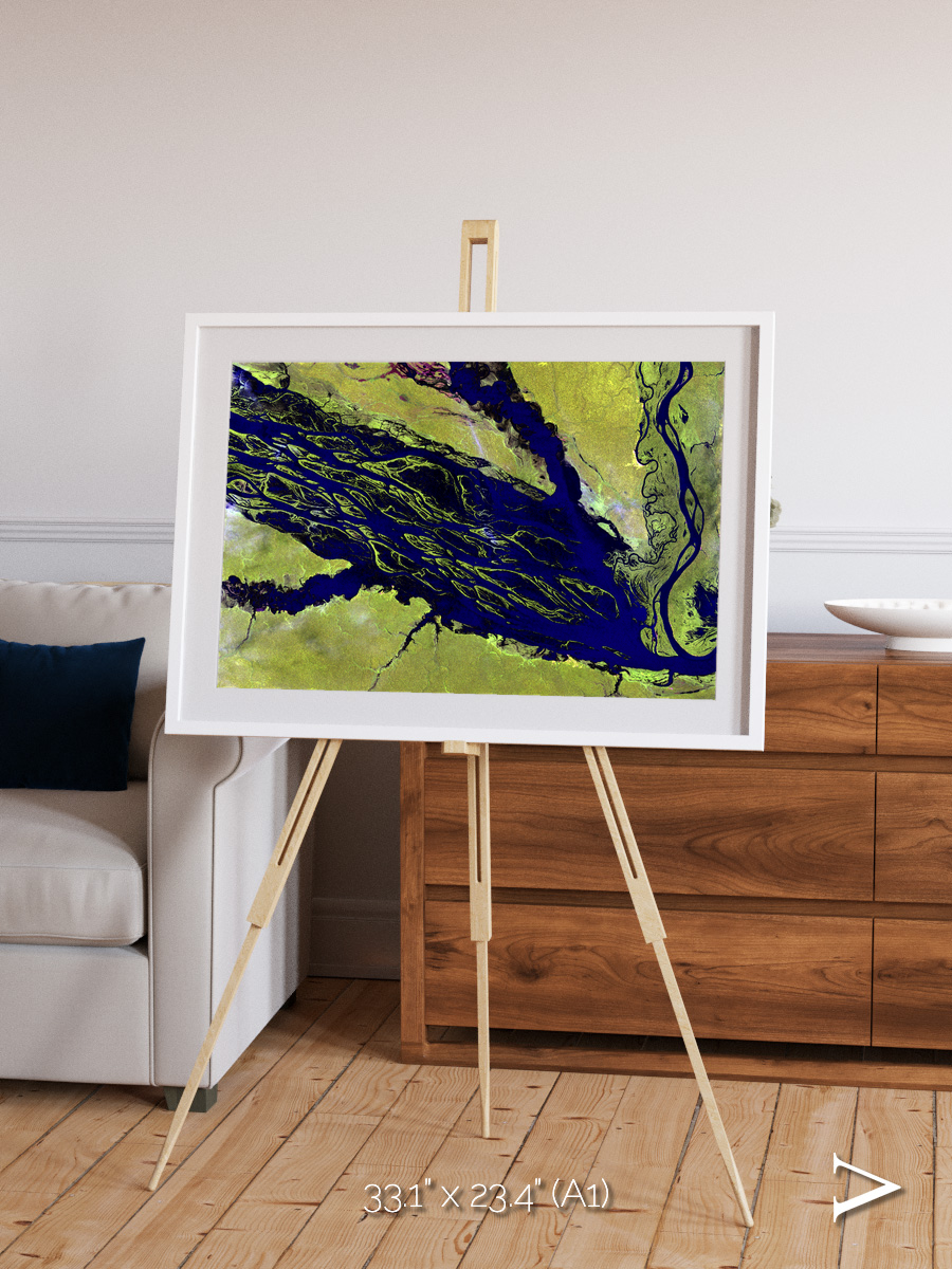 Painted Archipelago, Jau Park Framed & Mounted Print