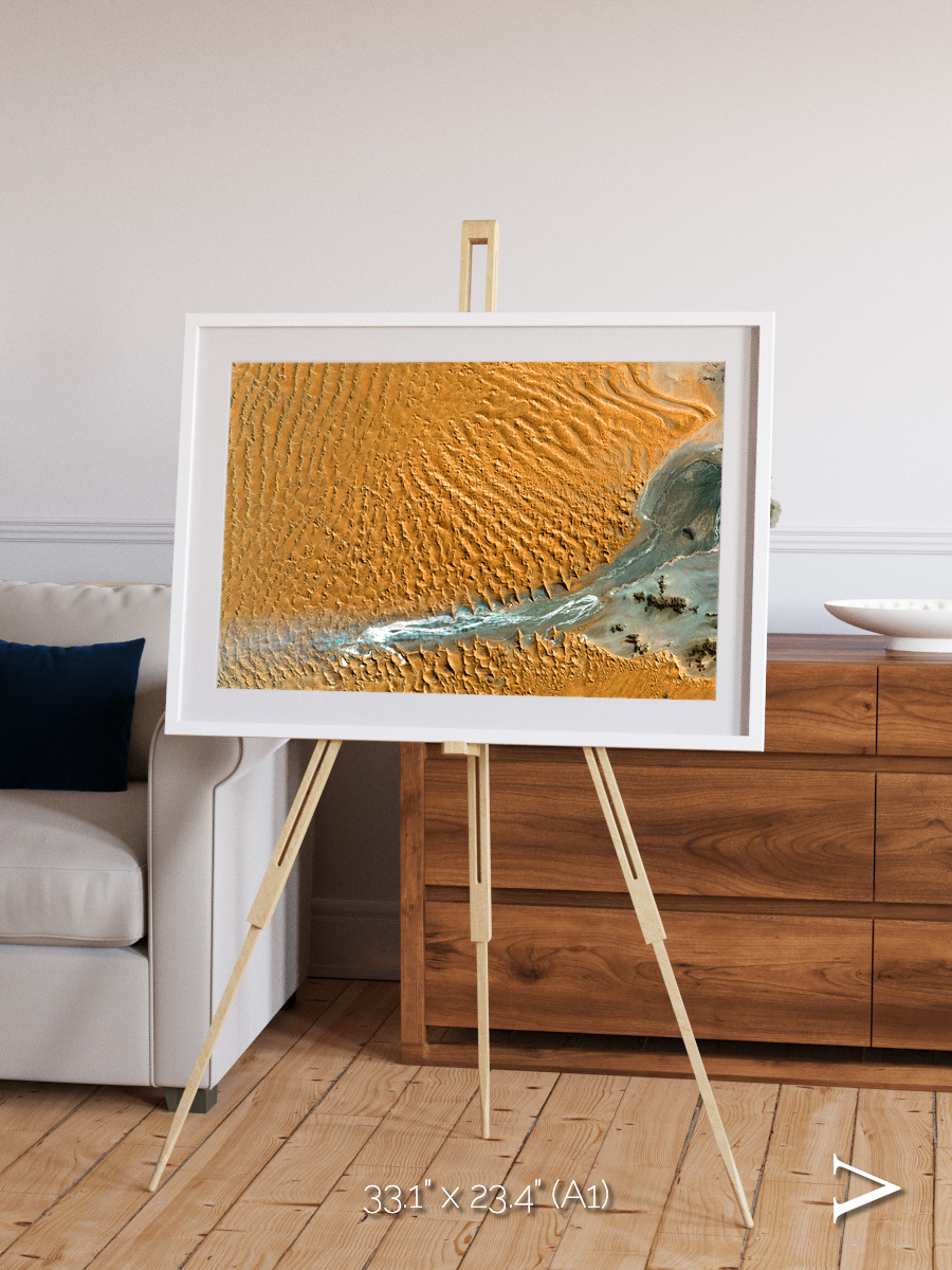 Sands in Motion, Namib Desert Framed & Mounted Print