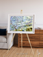 Islands in Blue, Niger River Framed & Mounted Print