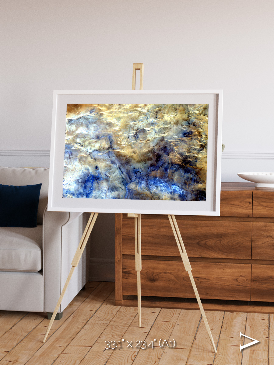 Heat Scars, No Mans Land Framed & Mounted Print