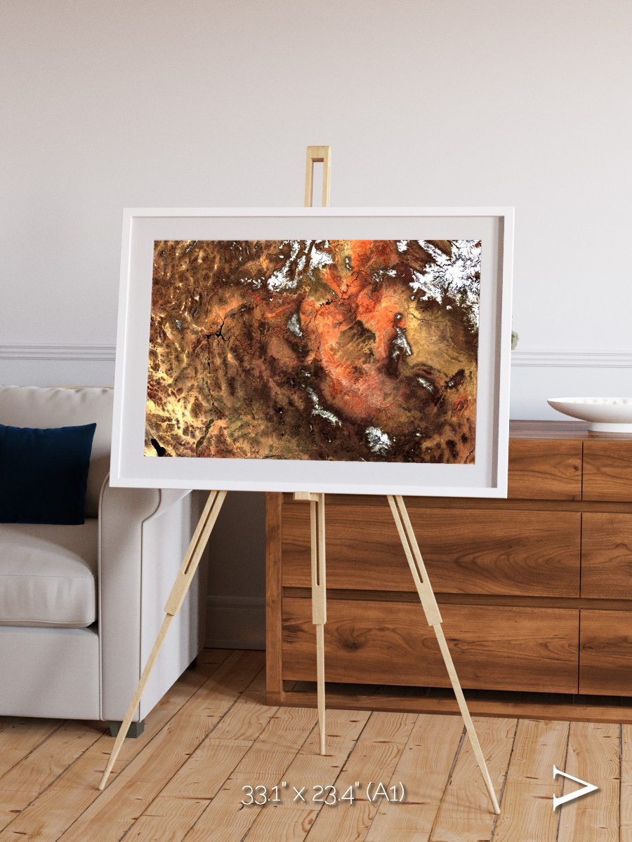Sunlit Dunes, North America Framed & Mounted Print