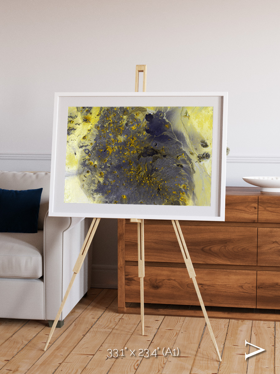 Dormant Giants, Pinacate Volcano Field Framed & Mounted Print
